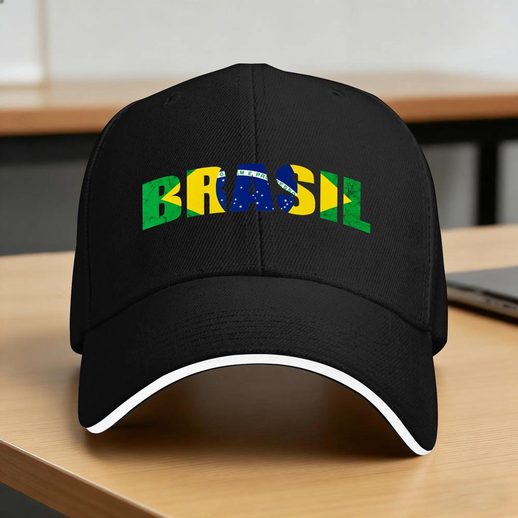Brasil Brazilian Flag Brazilian Roots Brazilian Pride Casual Baseball Cap Running Hippie Hip Hop Hats Summer Sun Baseball Caps