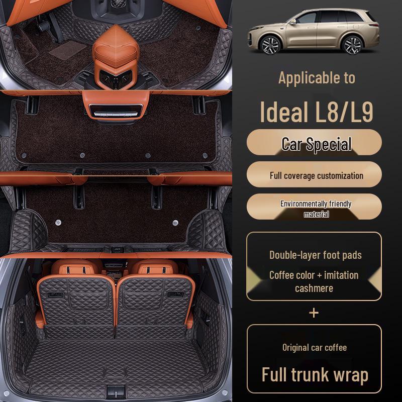 Коврик в багажник Li Auto L8/L9, Полное покрытие для третьего ряда