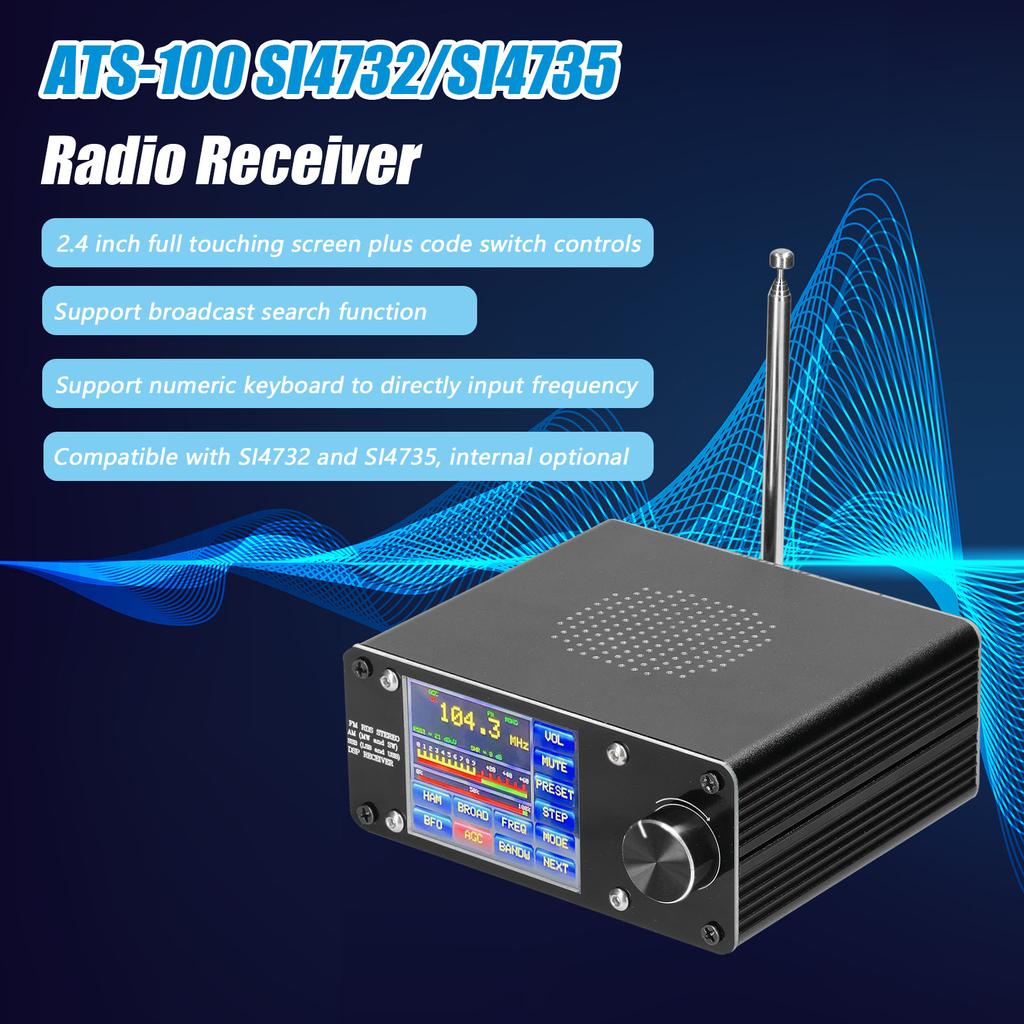 ATS-100 SI4732/SI4735 Full-wave Band Radio Receiver FM LW (MW & SW) SSB (LSB & USB) Support