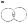 10pcs/lot Plated Album Metal Scrapbook Clips Loose Leaf Binder Keychain Circle Hinged Rings
