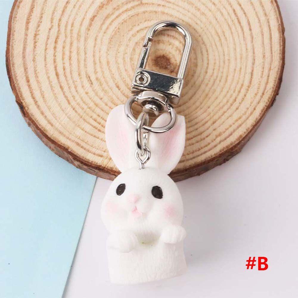 Брелок-подвеска для сумки в виде кролика из смолы, подвеска для автомобиля, брелок для ключей, брелок для ключей с кроликом, брелоки, брелок, украшения