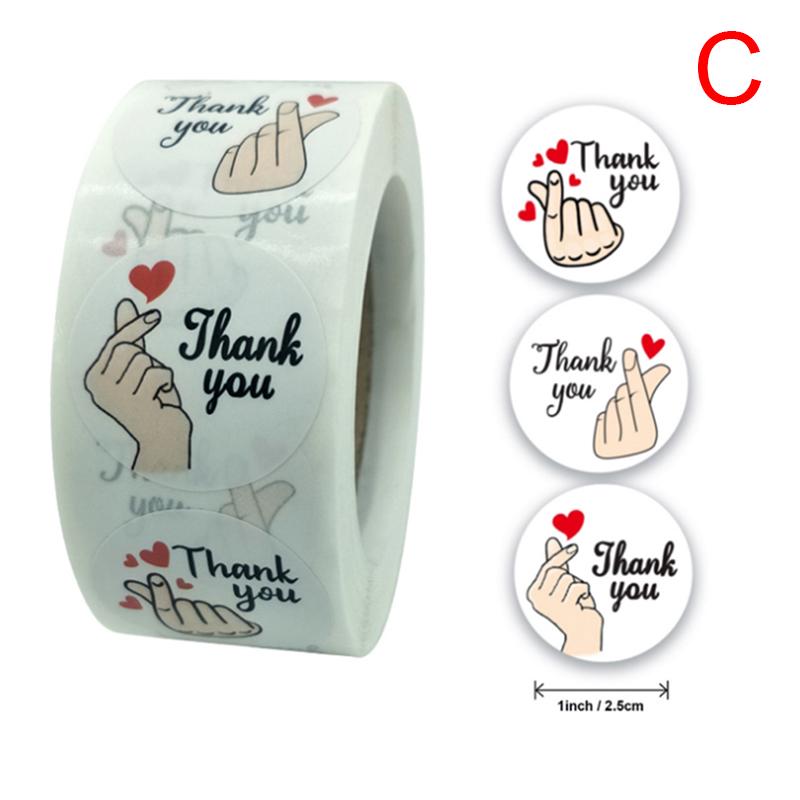 Цветочные наклейки «Спасибо» Этикетки Подарочная упаковка Наклейки День рождения Свадьба