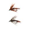 12# Brown Orange Adams Traditional Wet Fly Barbed Bass Salmon Grayling Trout Flies Fly Fishing Lures