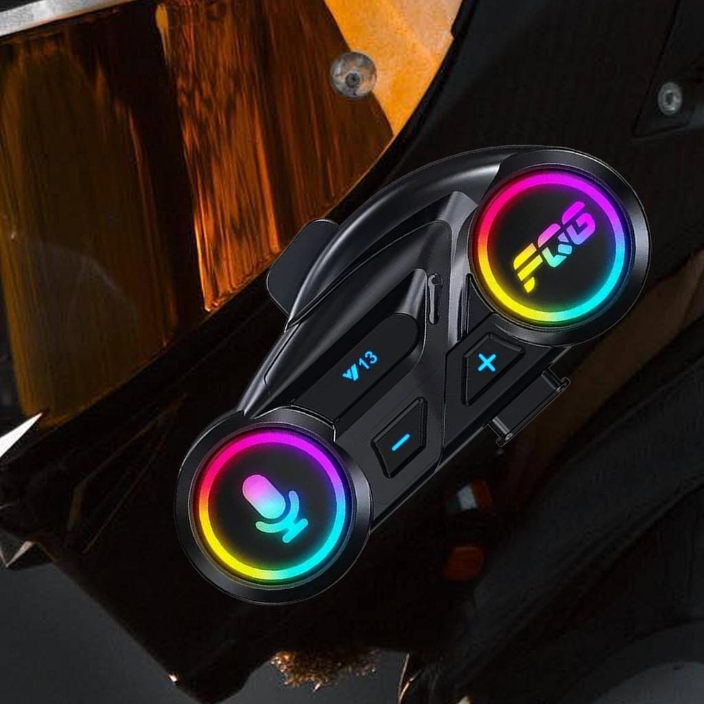 Беспроводная гарнитура для шлема Мотоциклетный шлем с динамиками Шумоподавление Водонепроницаемые наушники-вкладыши 800 мАч для катания на лыжах, гонок, туризма