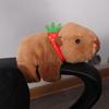 Brown Capybara Plush Papa Circle Stuffed Animals Lovely Capybara Wrist Circle  Kid Gift