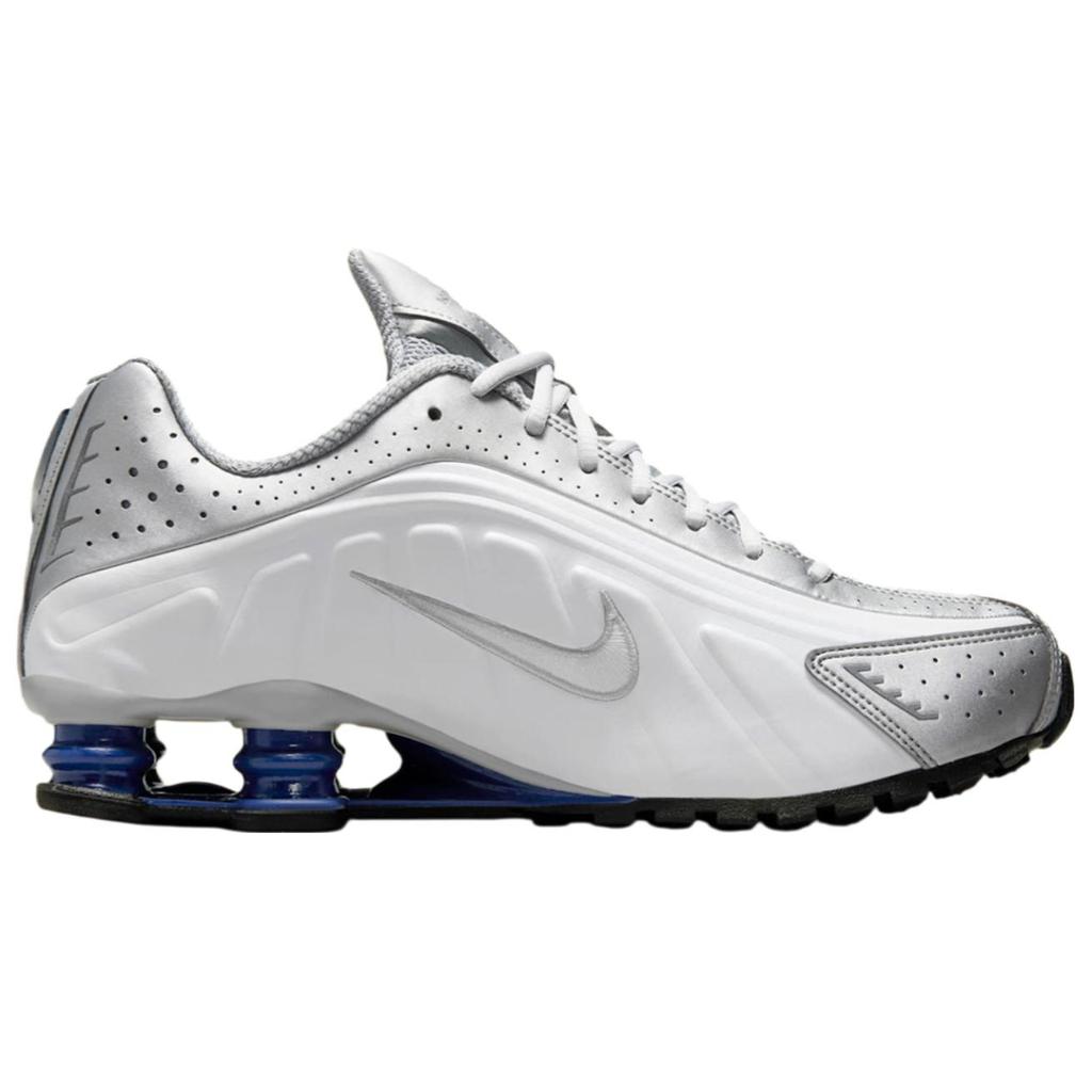Nike Shox R4 Metallic Silver Deep Royal Blue