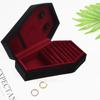 Necklace Earring Display Case Ring Holder Coffin Shape Jewelry Display Box