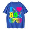 Футболки I Love The 80s для мужчин, забавные винтажные футболки на день рождения, лучший подарок, топы и футболки из чистого хлопка, повседневные