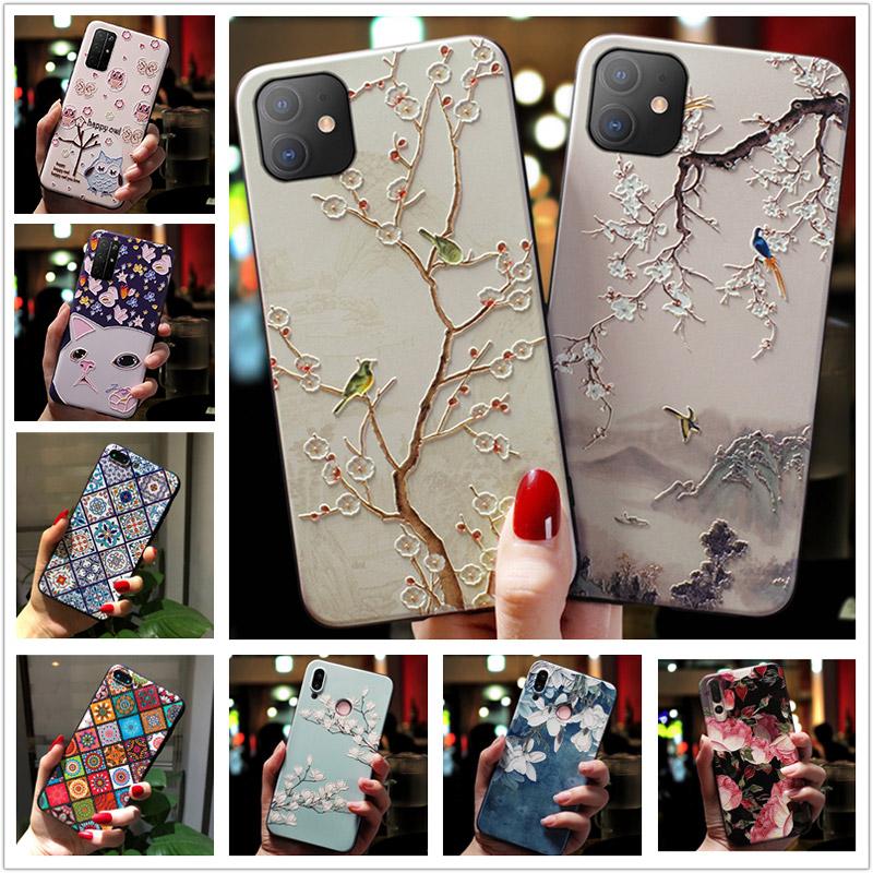 Для Xiaomi Redmi 9C NFC чехол милый рельефный мягкий силиконовый чехол для Xiomi Redmi 9T 9A 9AT 10 чехлы на заднюю панель телефона Fundas Redmi9C 9 C t