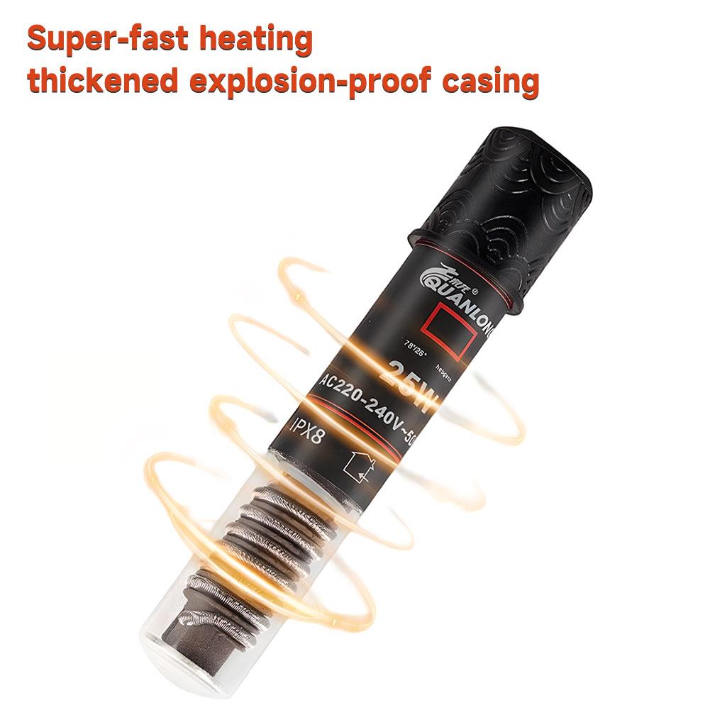 Мини-нагреватель для аквариума Безопасный для креветок/черепах/рыб/рептилий 27-26℃ Термостат Нагреватель для баскинга в аквариуме Нагреватель для маленького аквариума