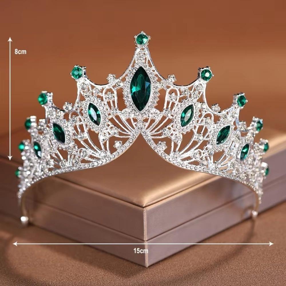 Luxurious Bridal Crown Rhinestone Princess Crown Temperament Bride Headwear Jewelry