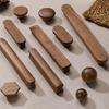 Ручки-выдвижные ящики из древесины черного ореха - Ручки из массива дерева для детского шкафа, японский простой дизайн в стиле легкой роскоши
