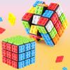 Кубик Рубика 3x3 Speed Cube с Строительными Блоками, Мини-Игрушка в Комплекте, Совместим с Lego Кубом, Обучающая Игрушка