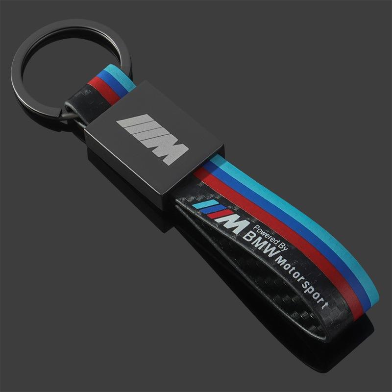 New Style Carbon Fibre M Sport Car Key Fobs Ring Key Chain for Bmw M Emblem G30 G32 3 4 5 7 M3 E31 M4 M5 X1 X3 X5 X6 X4 E61 E60 ydsh92