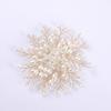 1PC Floral Shape Elegant Coat Accessories Jewelry Luxury Crystal Beaded For Women Girls Hand-woven Brooch Pin Flower Pearl