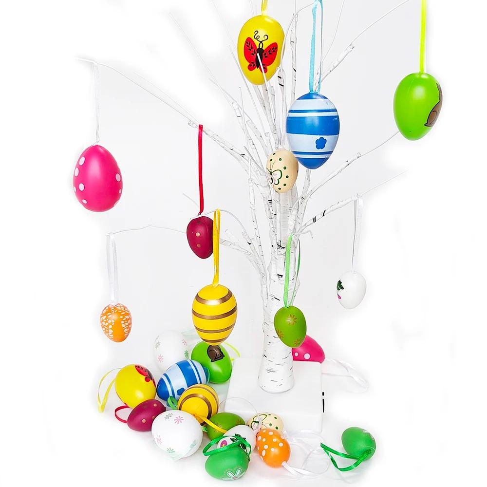 60 см пасхальное дерево светодиодный ночник береза для пасхального яйца медная проволока гирлянда лампа украшения подвесное дерево дети домашний декор для вечеринки