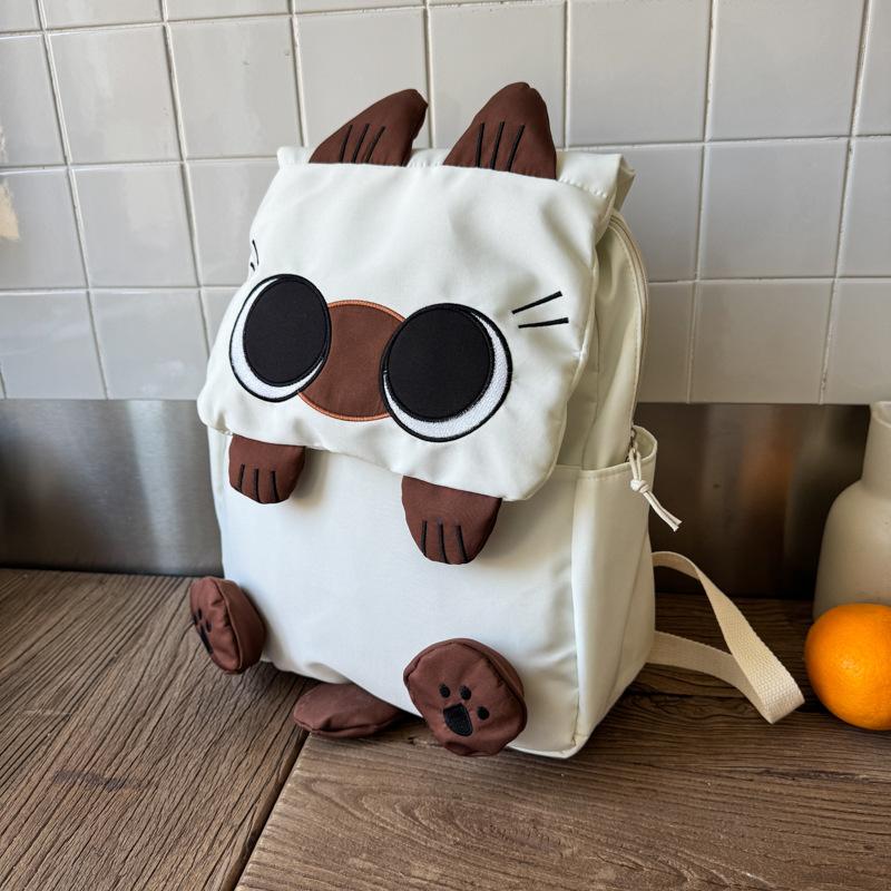 Новый высококачественный, свежий, милый и симпатичный мультяшный рюкзак с котенком, легкий и вместительный рюкзак для учеников начальной и средней школы
