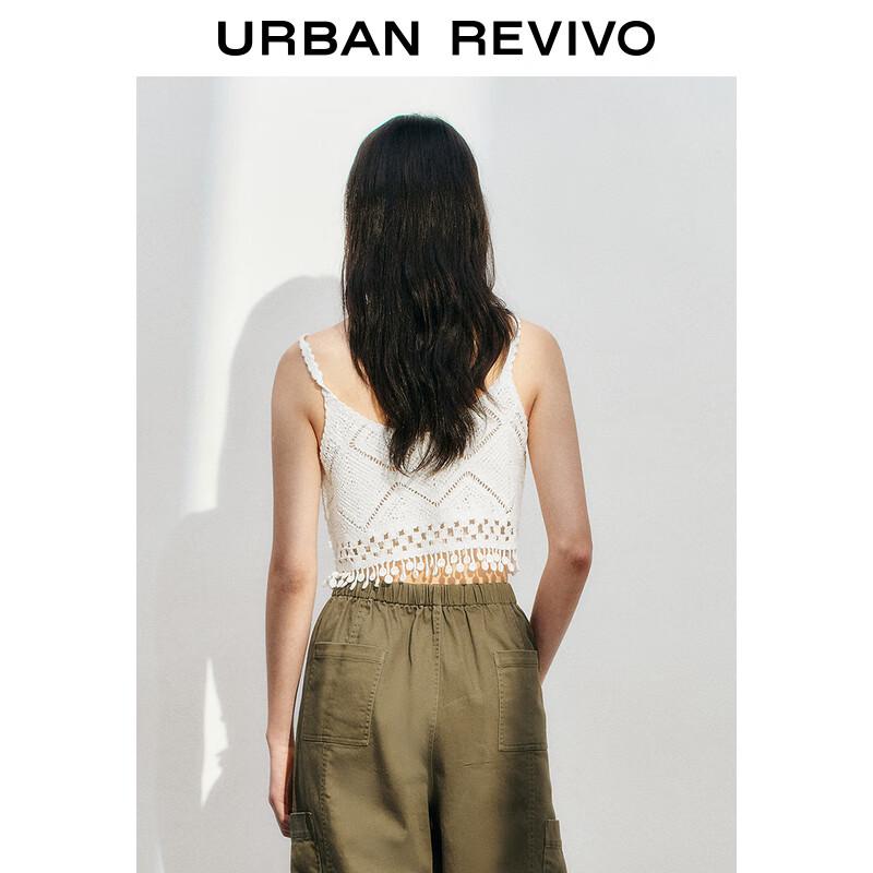 UR 2025 Весенний вязаный жилет с вышивкой