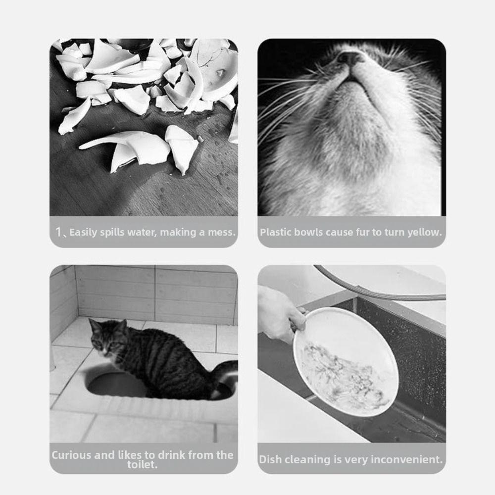 No-Drip Pet Automatic Water Dispenser Easy-Clean Pet Water Bowl Dog Hanging Water Dispenser Cat