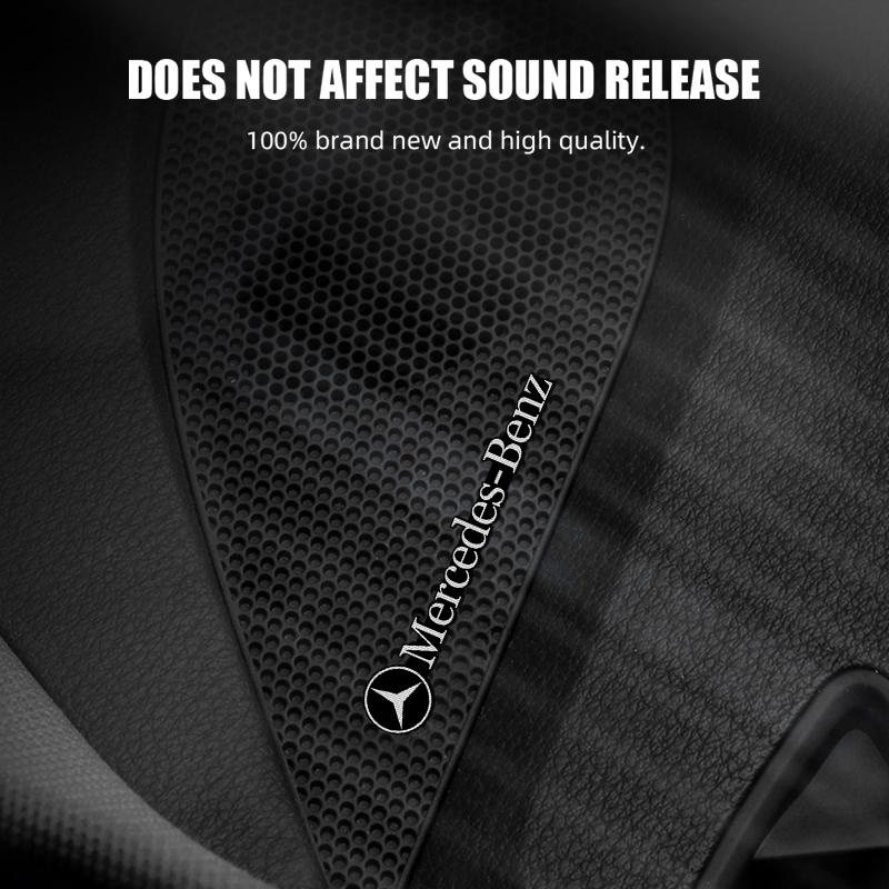 4pcs Car 3D metal Aluminum audio decorate Emblem Stickers for Mercedes-benz A C E S Class W203 W220 W206 W205 W211 C260 VC0
