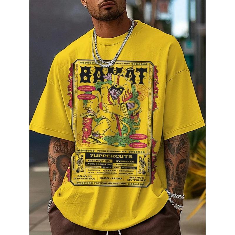 Men's Funny Animal Printed T Shirt Short Sleeved Tees Tops 3D Print Crew Neck Shirts Summer Casual Men's Clothing Apparel