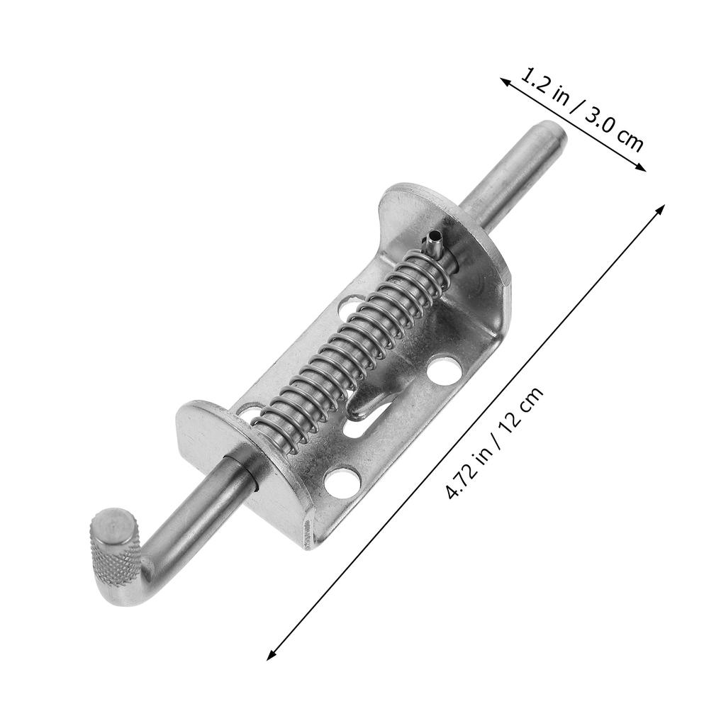 1 шт. Прочный сдвижной засов из нержавеющей стали, защелка для ворот, подпружинный замок для двери, для забора, шкафа, холодильника, безопасности