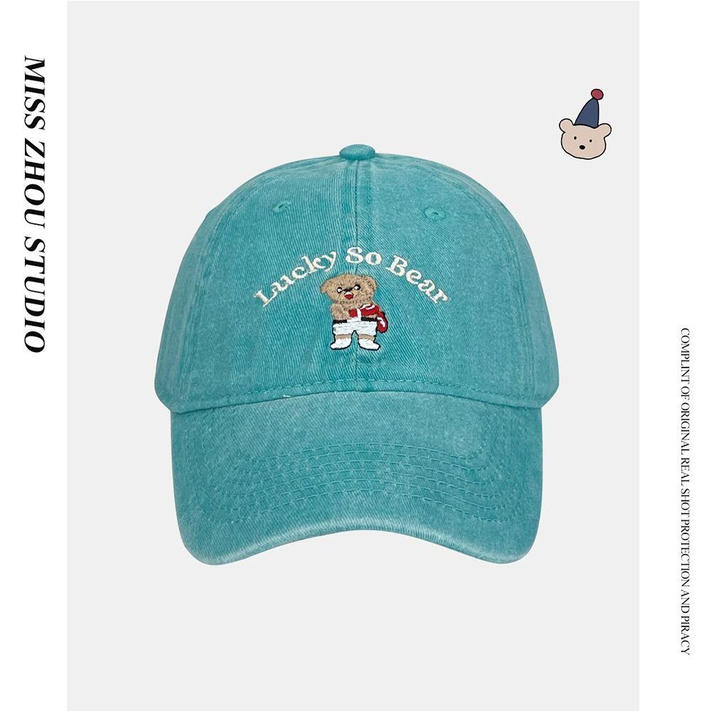 Регулируемые хип-хоп кепки Мультяшная вышитая кепка дальнобойщика Модная шляпа от солнца Спорт на открытом воздухе