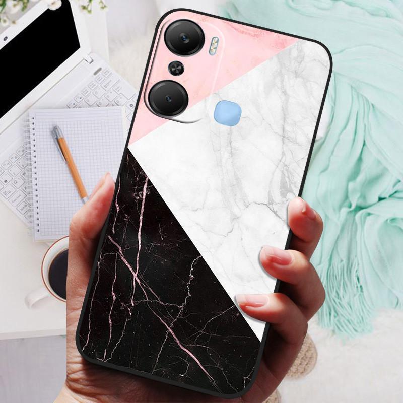 Для чехла Infinix Hot 12 Pro Черная крышка Лев Волк Силиконовые Мягкие Задние Чехлы Для Infinix Hot 12i Hot12 Pro / Hot 20 5G Чехол-накладка