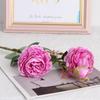 European 3-Head Peony Artificial Flower, Western Rose Design for Home & Wedding Decoration (MW51010)
