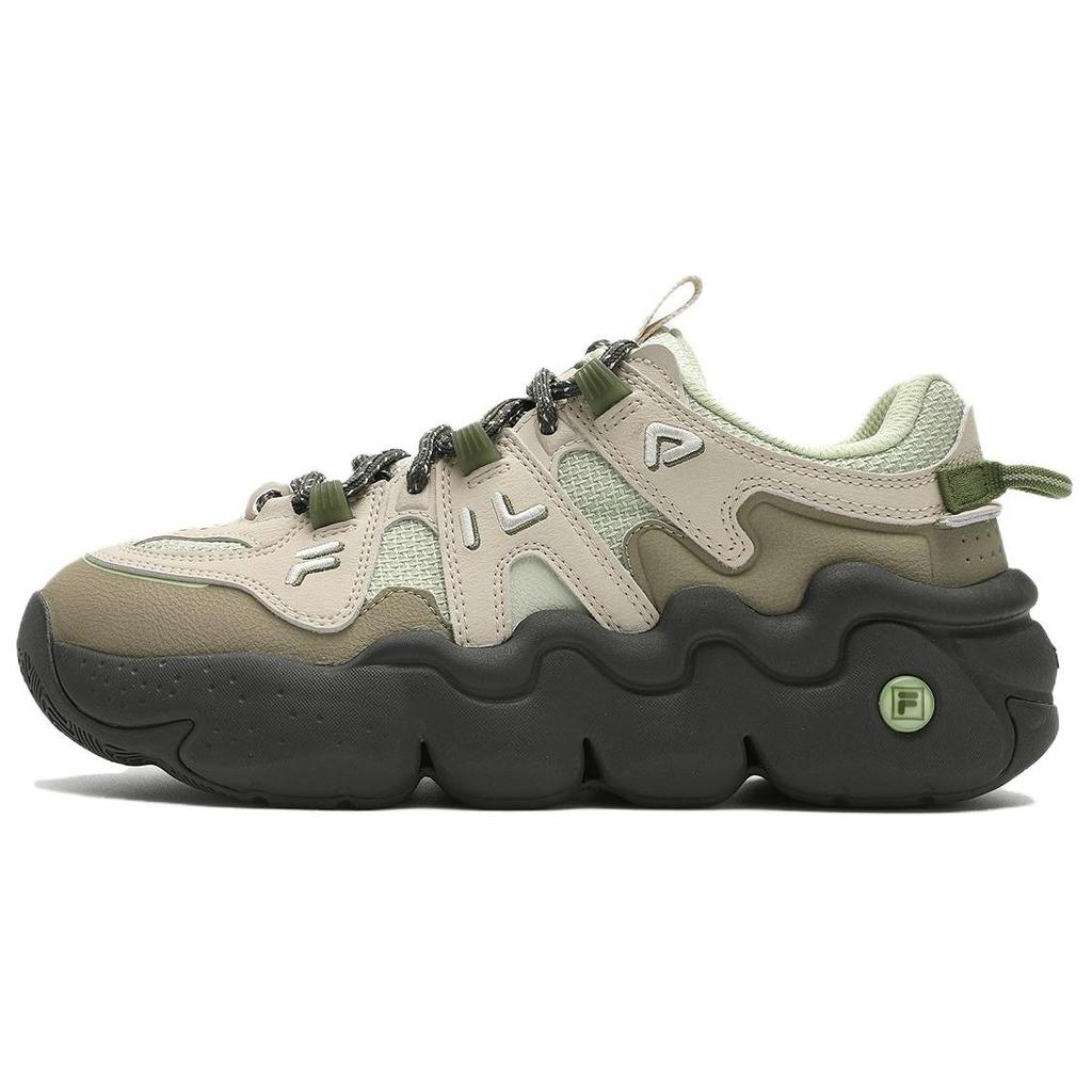 Fila Panini Comfortable Versatile Durable Low-Top Casual City Commuting Running Shoes Women Sneaker Green White F12W412111FTA