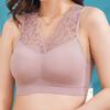 Seamless Wireless Lace Push-Up Sports Bralette Cozy Fit