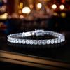 2mm 3mm 4mm 5mm D VVS1 Moissanite Tennis Bracelet S925 Sterling Silver Plated with GRA Wedding Party Jewelry Bracelets for Women Man