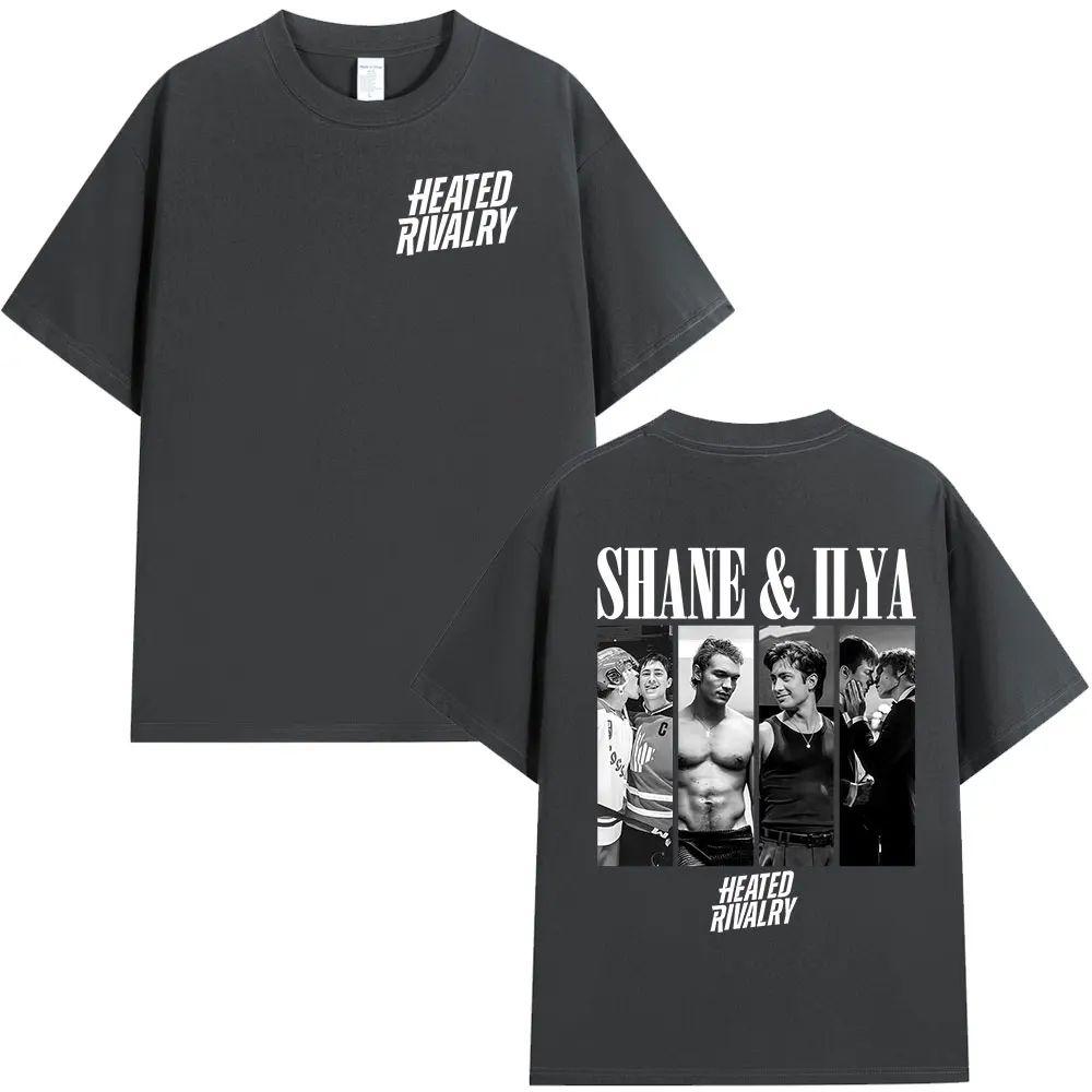 Hot Sale Tops Heated Rivalry Shane Hollander Ilya Rozanov Tshirts Fashion Vintage Oversized T Shirt Cotton Casual Tee Unisex