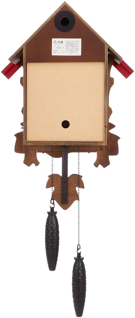 Настенные часы с кукушкой RHYTHM, изготовленные в Японии, с кукушкой Melville R, аутентичные мехи, коричневые, не включая xx см 4MJ775RH06 [Сделано в Японии] 48,8