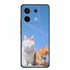 Для Redmi Note 13 pro Чехол Розовый Чехол для Телефона Модный Силиконовый ТПУ Мягкая Задняя Крышка Redmi Note 13 Pro Цветок Capa 6.67" Кошки Coque