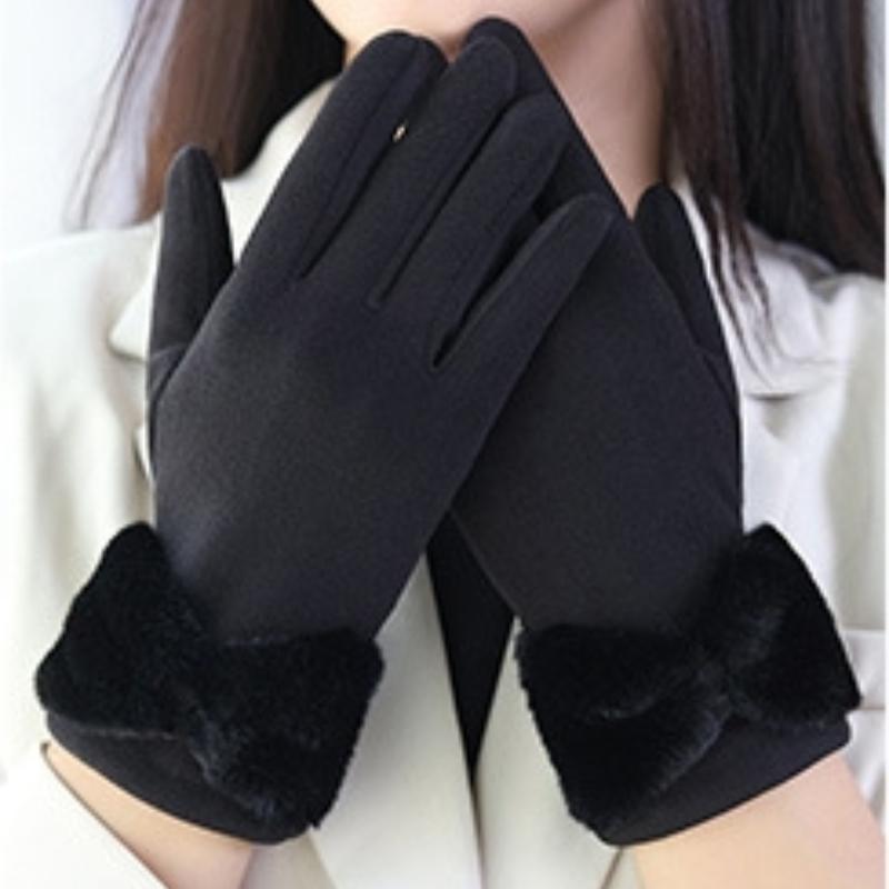 Cozy Winter Fleece Gloves for Women Soft, Windproof, Water-Resistant, Thermal Insulation, Touchscreen Compatible Gloves