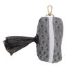 Clip On Mount Dog Poop Bag Dispenser Ostrich Grain Surface Pet Waste Storage Pack  Road Side Walk