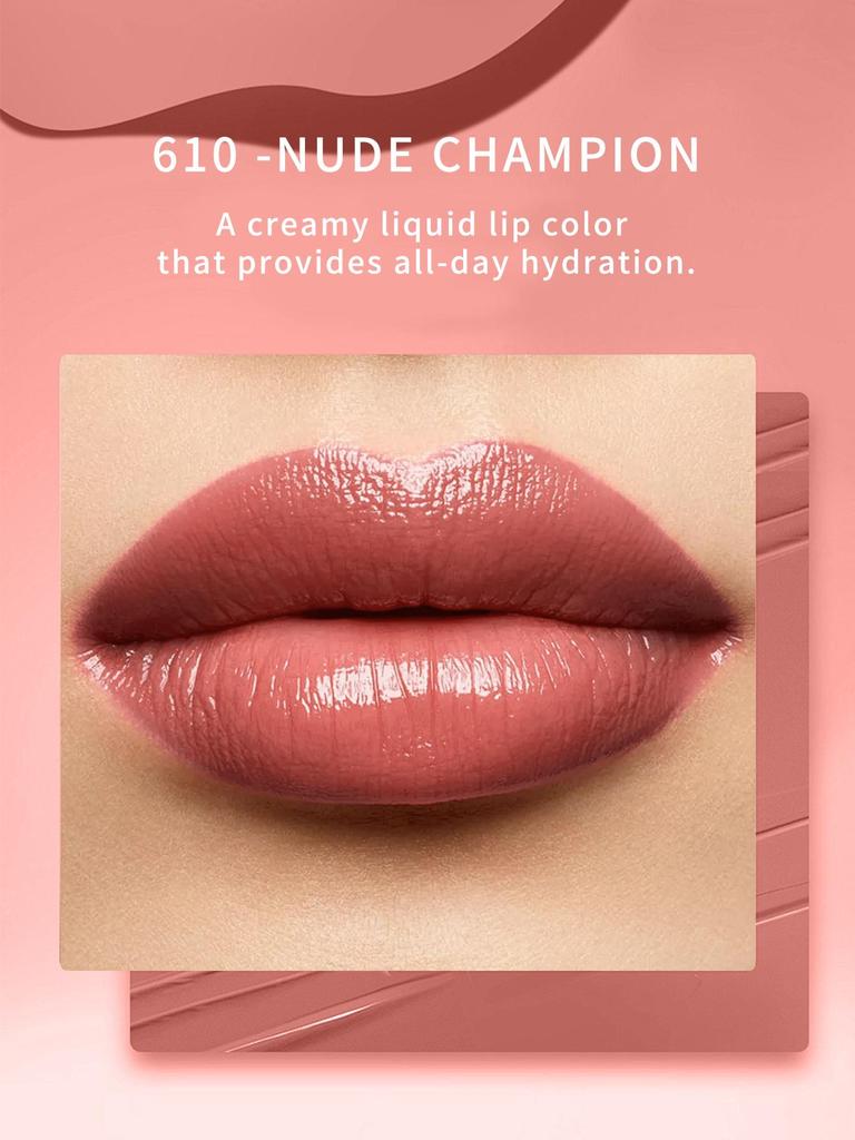 Yves Saint Laurent The Inks Vinyl Cream High Shine Lip Stain #610-Nude Champion - 0,18 жидких унций/5,5 мл