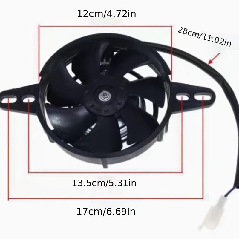 12В Мотоциклетный Вентилятор Охлаждения Масляный Радиатор Двигателя Электрический Радиатор Подходит для Honda Yamaha Suzuki KTM Kawasaki Квадроцикл Внедорожный Транспорт