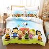 Snoopy Anime, Home Bedroom Comforte Nordic polyester material, suitable for children and adults, 3-piece set