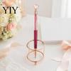 Professional Metal Stationery 5PCS Diamond Ballpoint Pens, with Sparkling Rhinestone Decor, Decorative Gift Pen Smooth Press Mechanism Writing