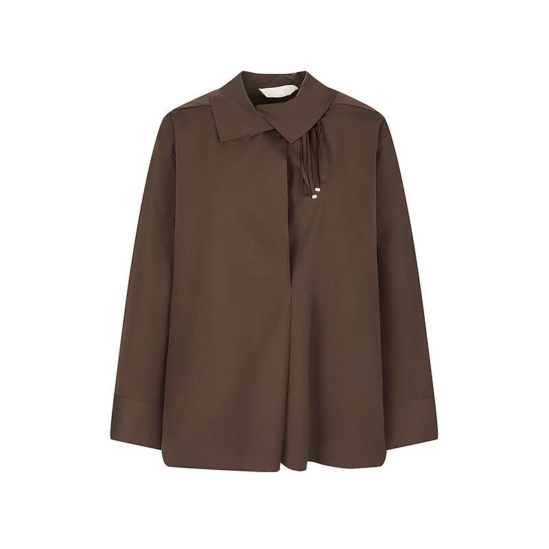 LESS 2025 Autumn H-Shape Loose Commuter Long-Sleeve Shirt