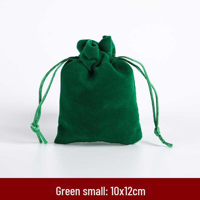 Christmas Flannel Gift Bag: Red Drawstring Bag for Candy, Peace Fruit, and Wedding Favors