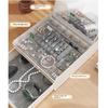 Dust-proof Jewelry Box with Mirror 2-Layer Jewelry Storing Organizer Jewelry Display Holder  Rings