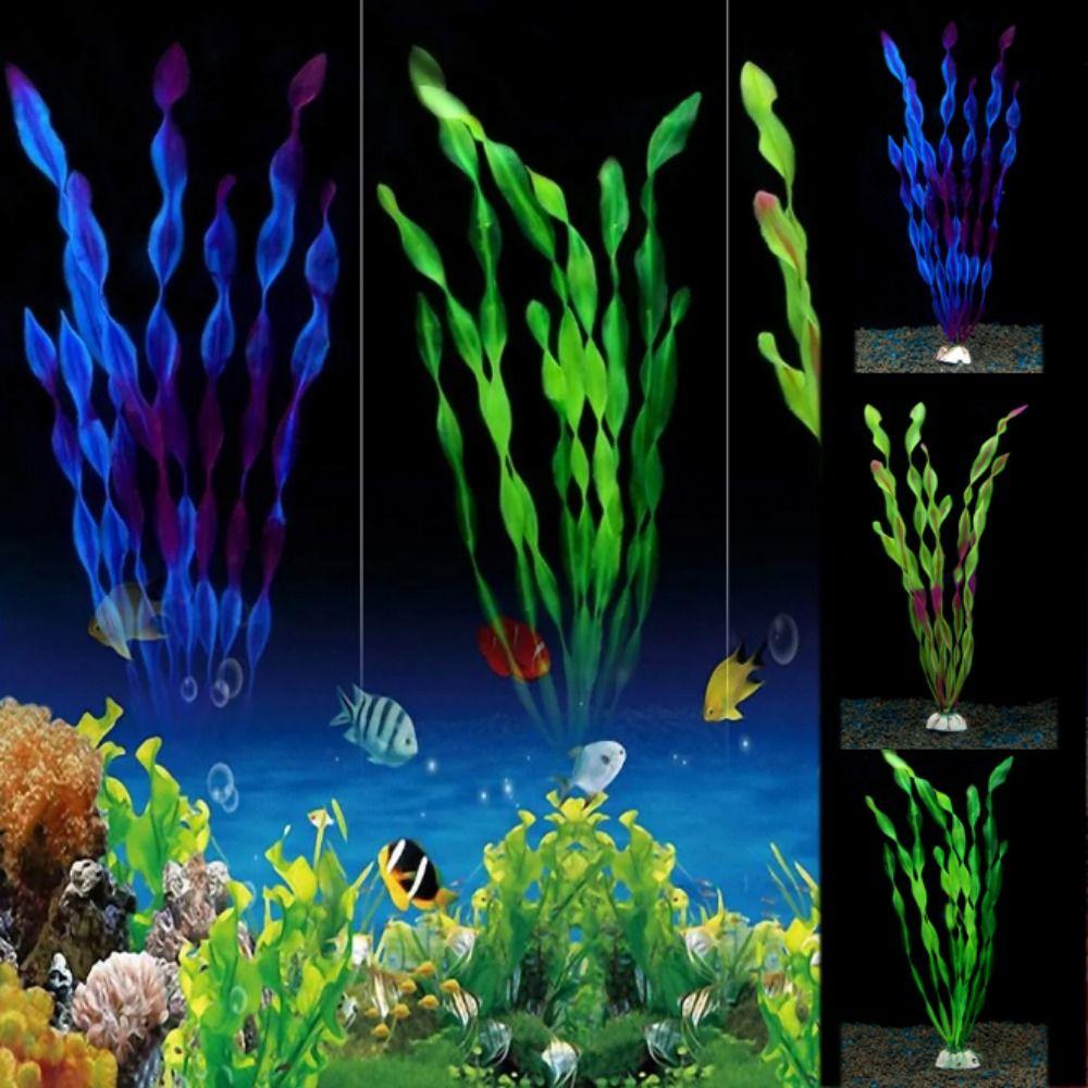 Lifelike Artificial Water Plant Plastic Water Weeds Ornament Aquatic Grass  Fish Tank
