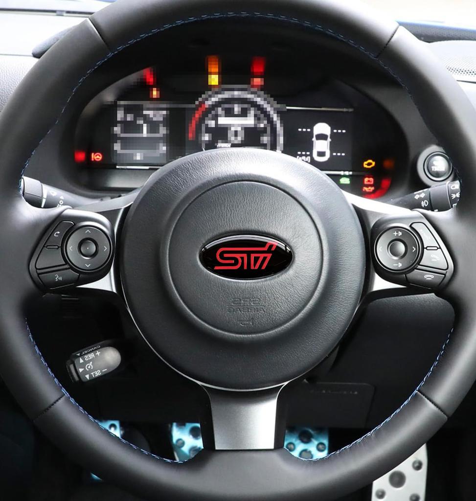Наклейка на эмблему руля Subaru Wrx Наклейка для украшения автомобиля Аксессуары Эмблема руля Кастом