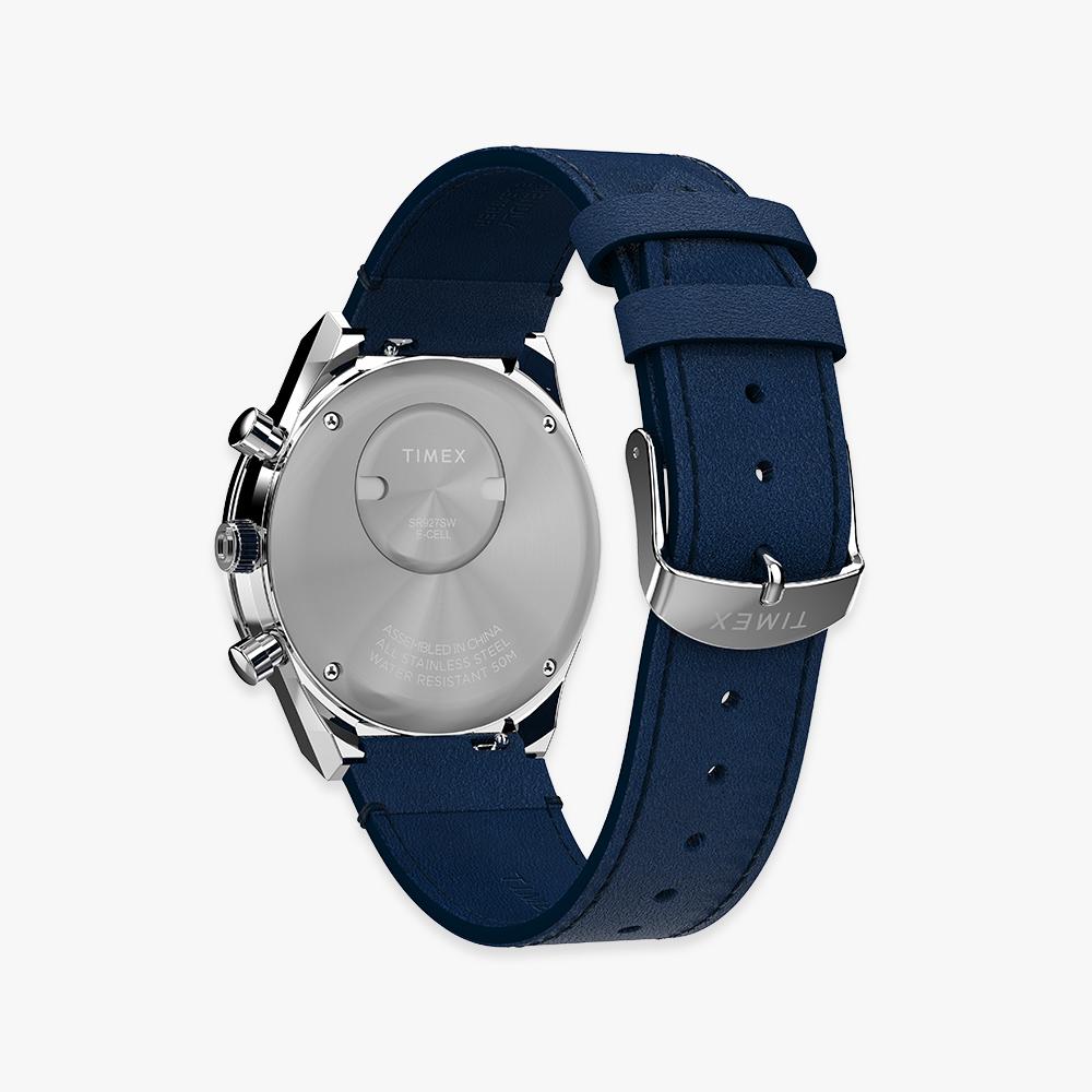 TIMEX Наручные часы Q Timex Chronograph с синим циферблатом 40 мм TW2Y36100