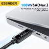 Essager PD 60W 100W Fast Charging Cable USB C To Type-C Digital Display For Iphone15 Huawei Xiaomi Samsung Honor Laptop Charging