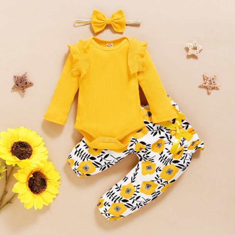 Комплект одежды для маленьких девочек из 3 предметов, одежда для новорожденных, одежда для маленьких девочек, одежда для младенцев
