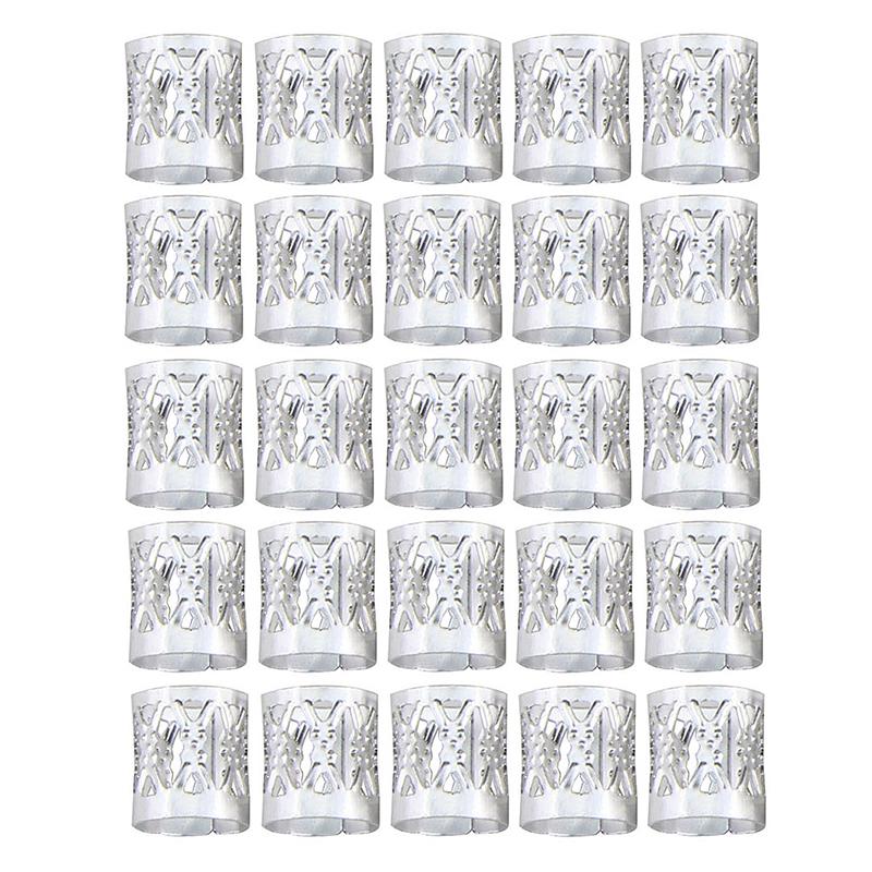 100 шт./компл., портативные аксессуары для наращивания волос, универсальные бусины для дредов, плетение волос